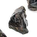 Rainbow Obsidian rough, a volcanic glass, from Jalisco, Mexico.