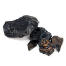 Rainbow Obsidian rough, a volcanic glass, from Jalisco, Mexico.