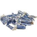 Raw Kyanite - Cap Pendant - Brazil - All 7 Chakras - Sterling Silver Plated 