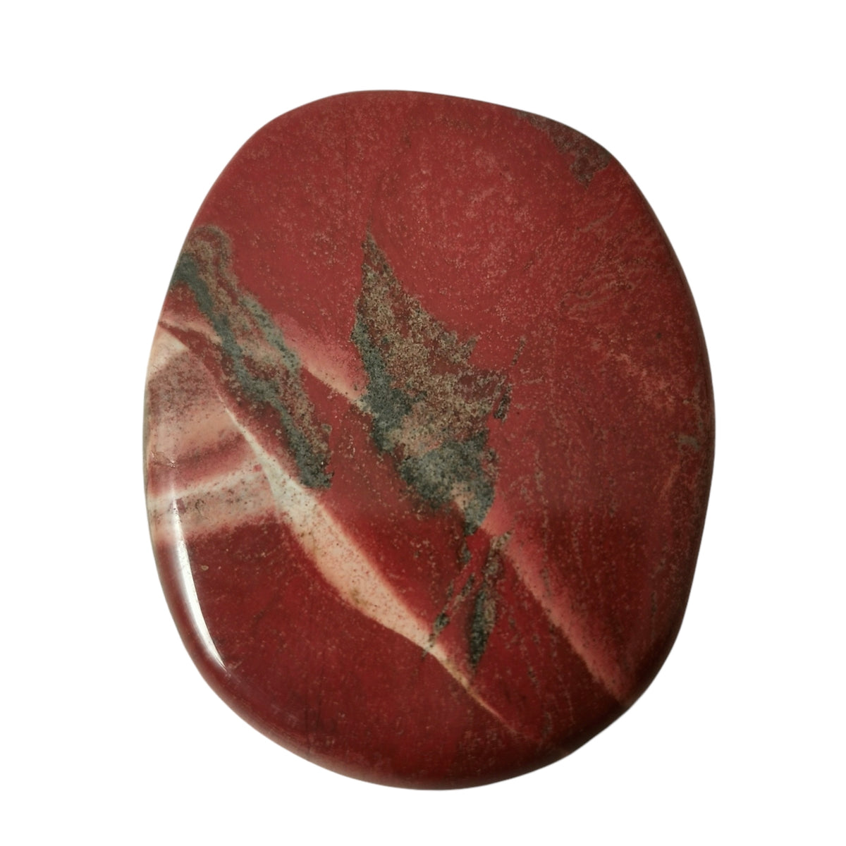 Red Jasper flat tumble.