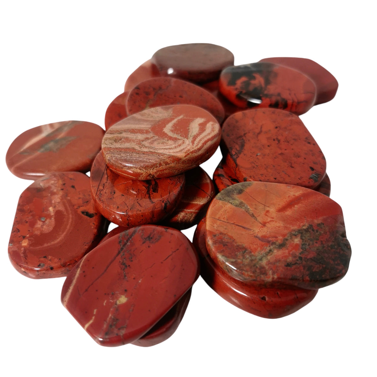 Red Jasper flat tumble.