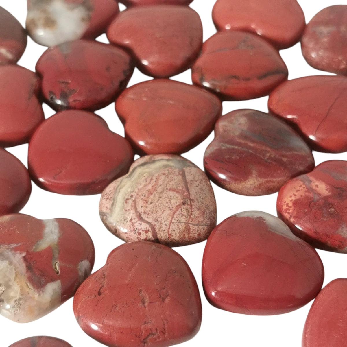Red Jasper mini heart from Brazil.