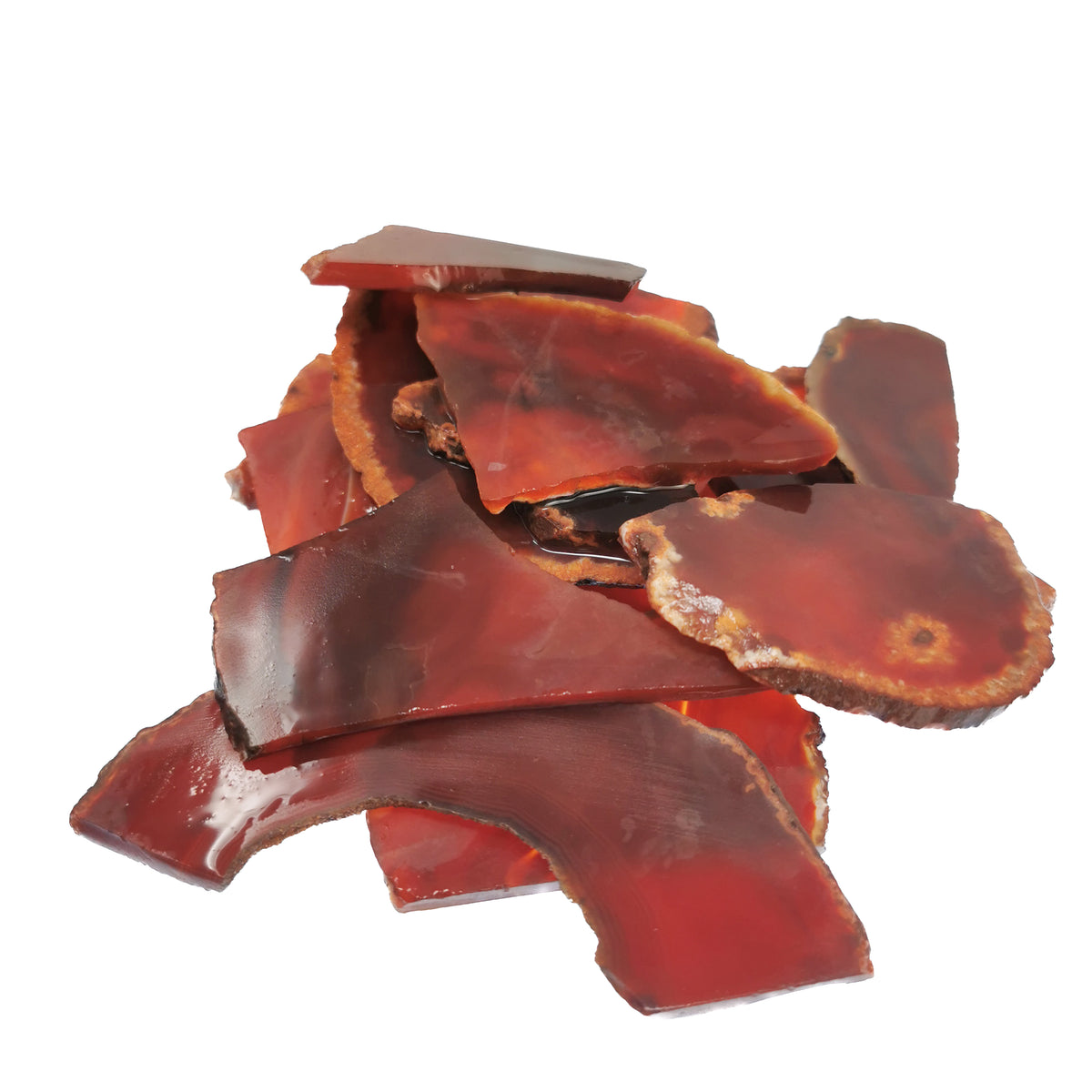 Red Onyx rough from Brazil.