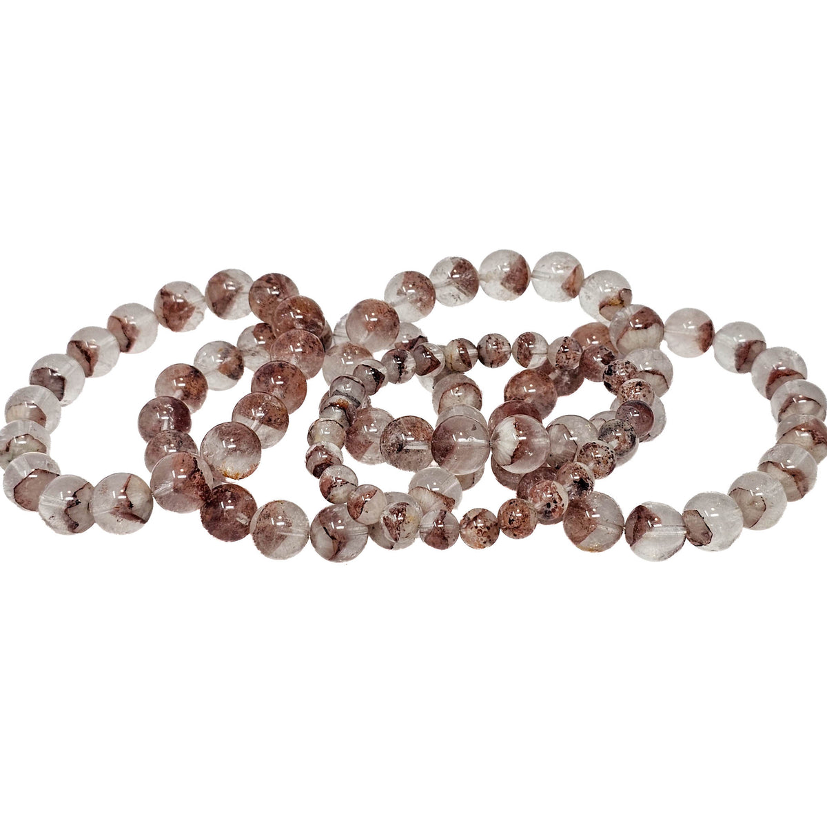 Red Phantom Quartz bead bracelet.