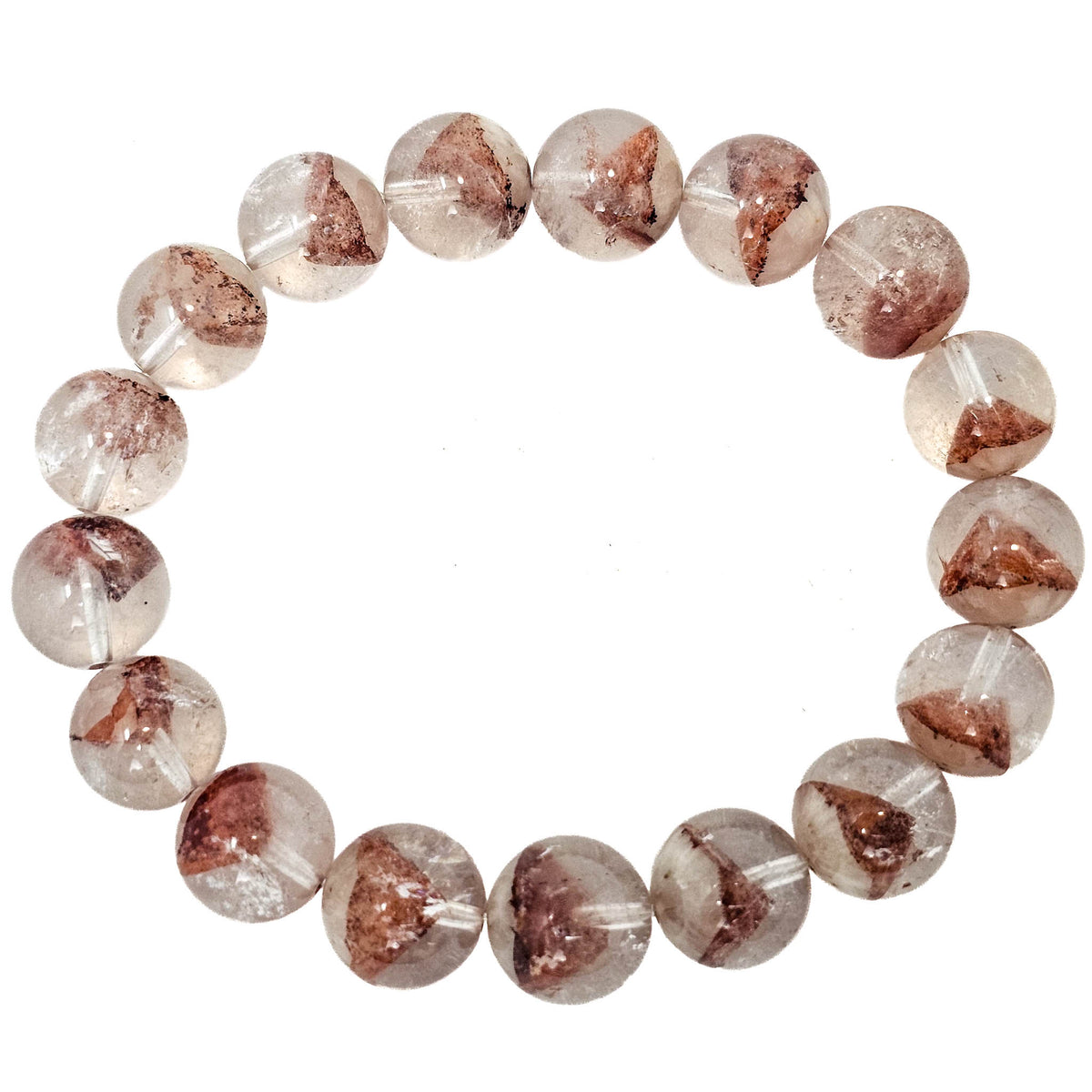 Red Phantom Quartz bead bracelet.