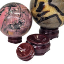 Redwood Sphere Stand - Glossy - Display - Suan-zhi Redwood - China