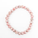Rhodochrosite - Round Bead Bracelet