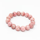 Rhodochrosite - Round Bead Bracelet