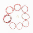 Rhodochrosite - Round Bead Bracelet