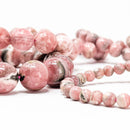 Rhodochrosite - Round Bead Bracelet