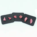 Rhodonite Chip Stud - Earrings (Pair)
