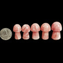Rose Calcite Mushroom - Carving