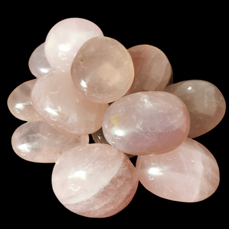 Rose Quartz Palm Stone - Crystal