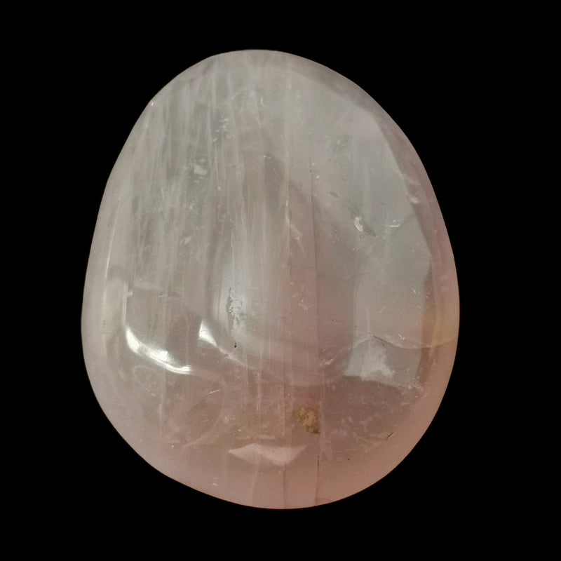 Rose Quartz Palm Stone - Crystal