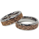 Rose Gold Swirls - Stainless Steel - Band