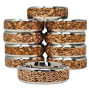 Rose Gold Swirls - Stainless Steel - Band