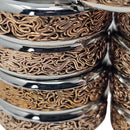Rose Gold Swirls - Stainless Steel - Band