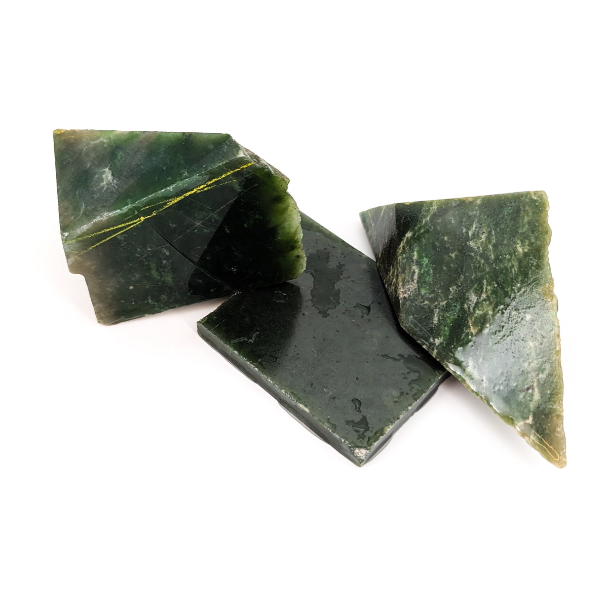 Nephrite Jade B+ grade rough from British Columbia, Canada.