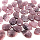 Ruby Faceted Teardrop - Tumble