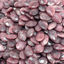 Ruby Faceted Teardrop - Tumble