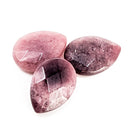 Ruby Faceted Teardrop - Tumble