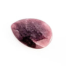 Ruby Faceted Teardrop - Tumble