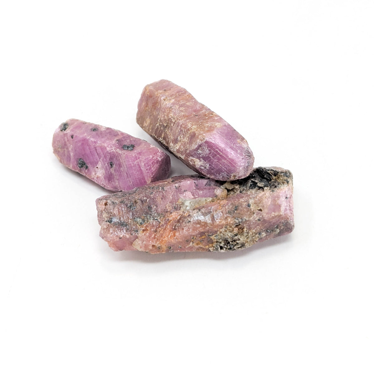 Ruby crystal from Mozambique – three crystals