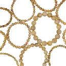 Golden Rutile Quartz - Round Bead Bracelet