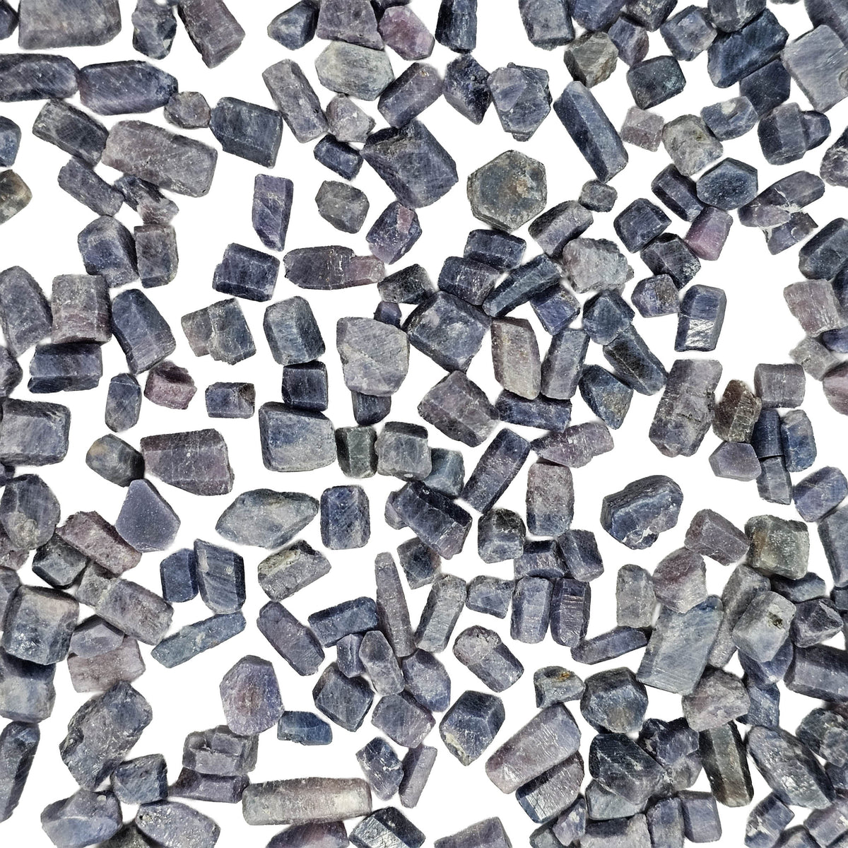 Opaque sapphire specimen from Madagascar – scattered crystals