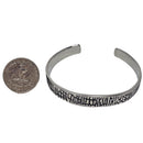 Scored Line - Stainless Steel Cuff Bracelet