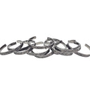 Scored Line - Stainless Steel Cuff Bracelet