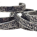 Scored Line - Stainless Steel Cuff Bracelet
