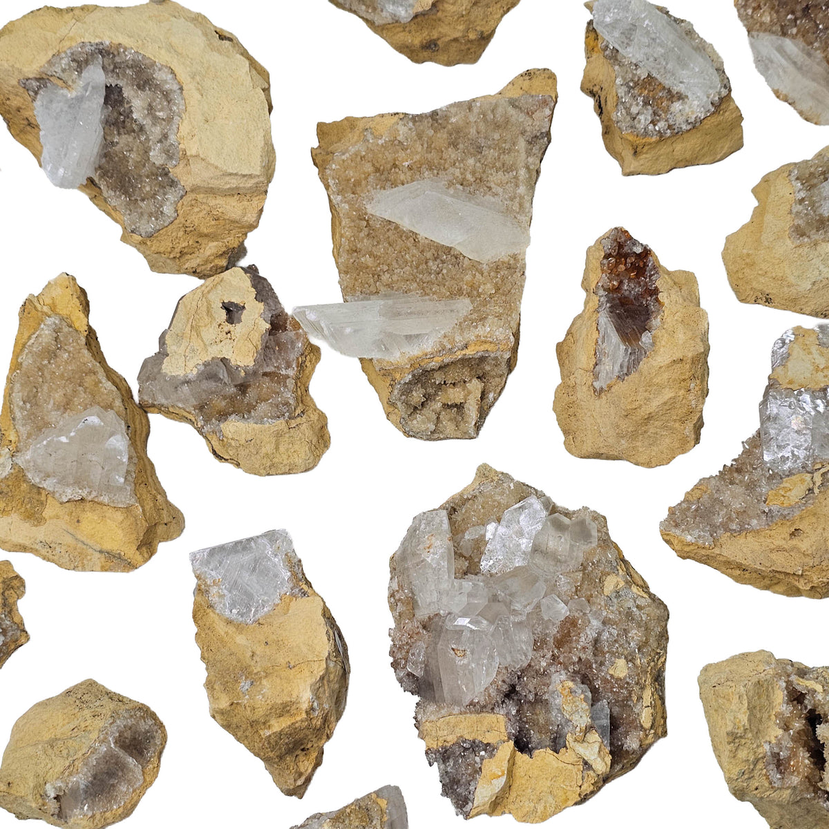 Selenite on Calcite - Mineral - Morocco - Crown and Third Eye Chakra