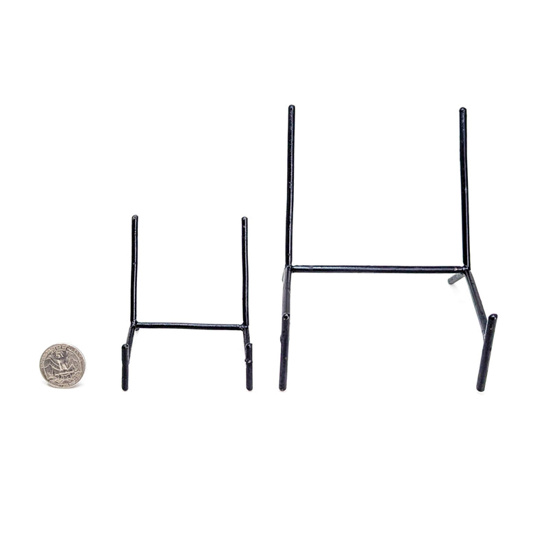 Slanted Black Metal Stand - Display