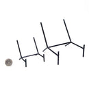 Slanted Black Metal Stand - Display