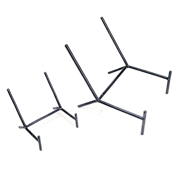 Slanted Black Metal Stand - Display