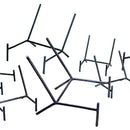 Slanted Black Metal Stand - Display