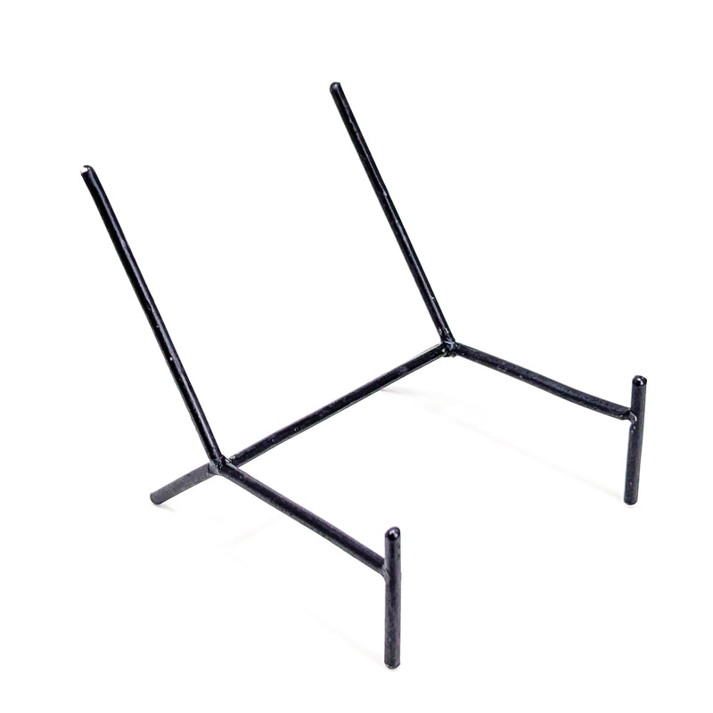 Slanted Black Metal Stand - Display