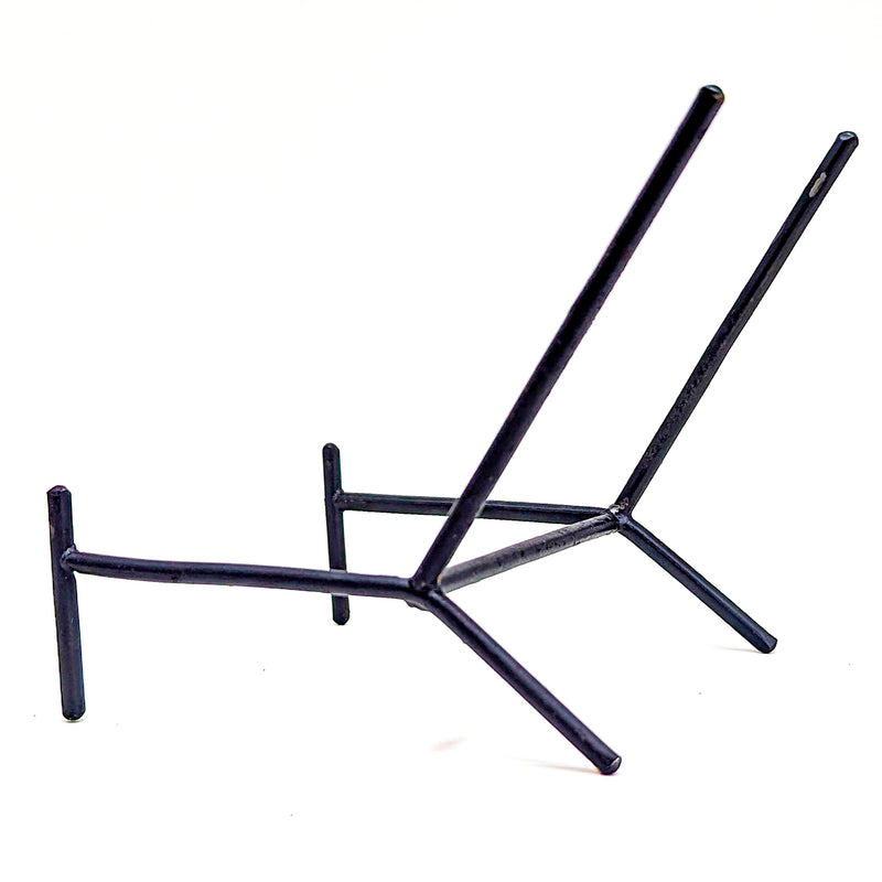 Slanted Black Metal Stand - Display