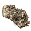 Calcite on Smokey Quartz - Specimen