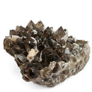 Calcite on Smokey Quartz - Specimen