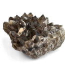 Calcite on Smokey Quartz - Specimen