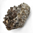 Calcite on Smokey Quartz - Specimen