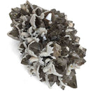 Calcite on Smokey Quartz - Specimen