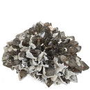 Calcite on Smokey Quartz - Specimen