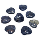 Sodalite - Mini Heart - Brazil - Third Eye and Throat Chakra