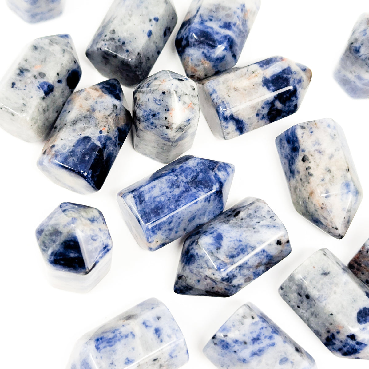 Sodalite mini tower from Brazil – pile of towers