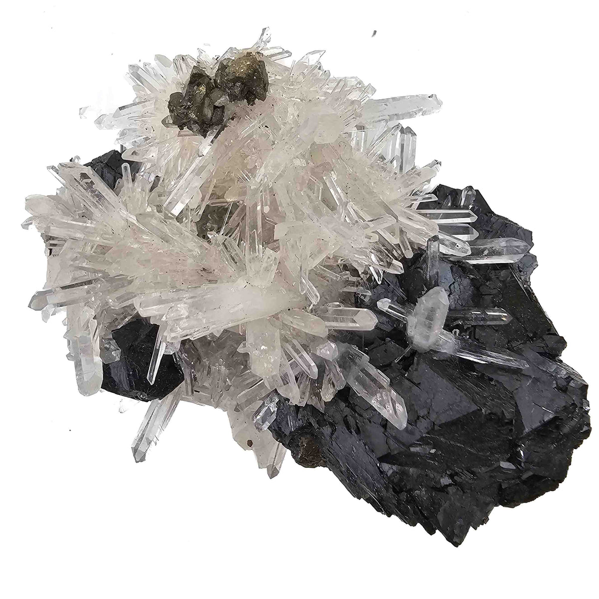 Sphalerite Galena Pyrite Calcite Quartz specimen from Madan mining district, Bulgaria.