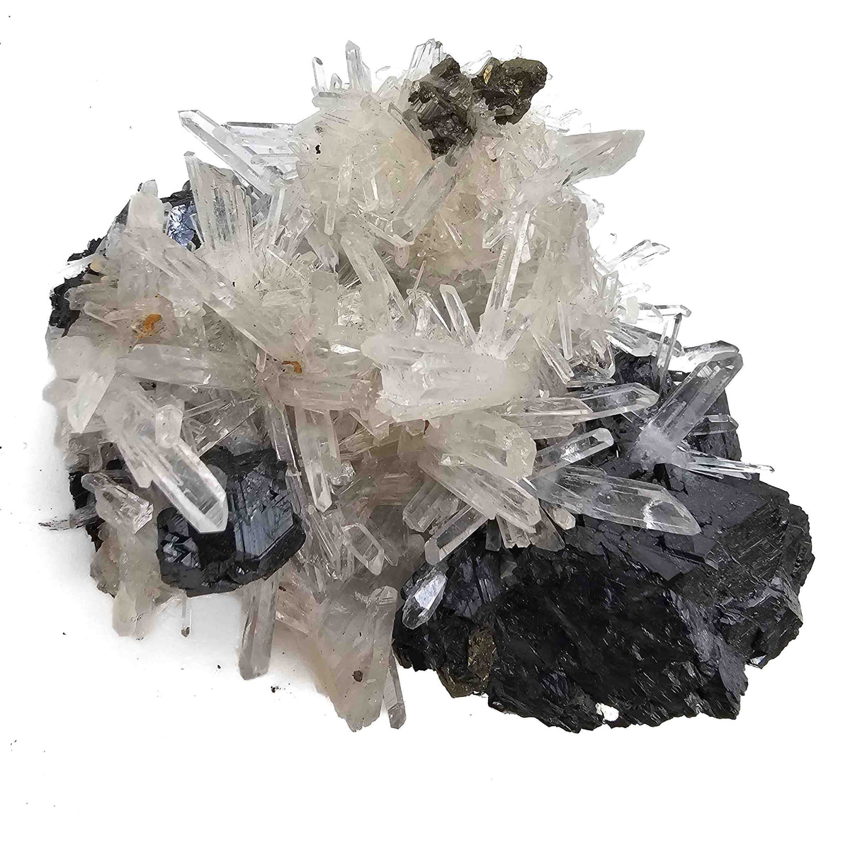 Sphalerite Galena Pyrite Calcite Quartz specimen from Madan mining district, Bulgaria.