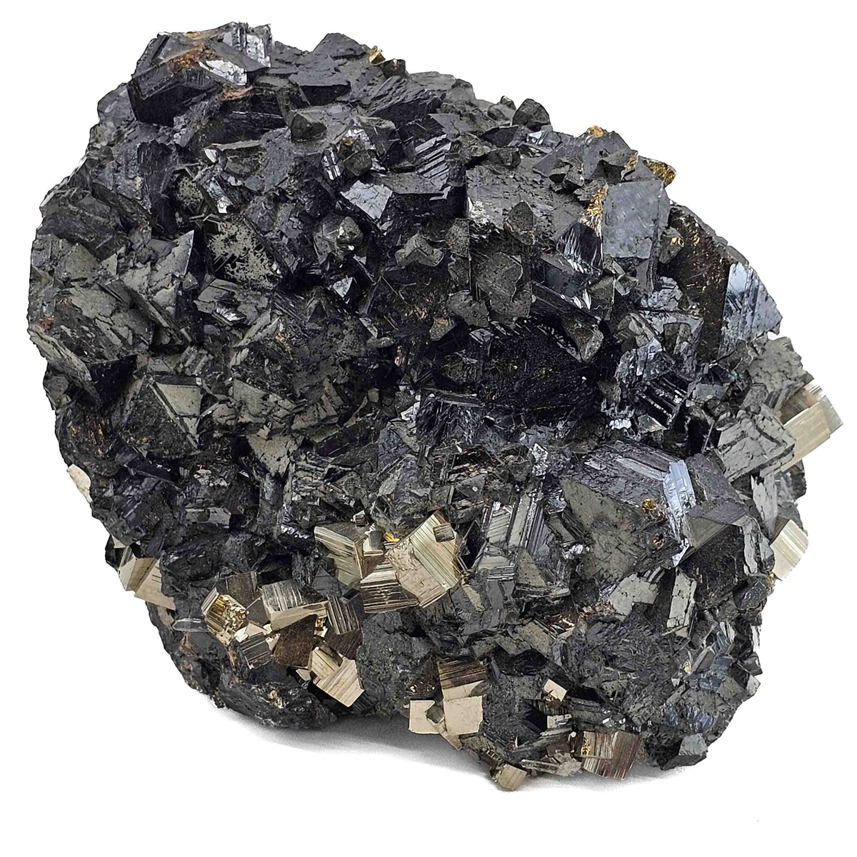 Sphalerite with Pyrite specimen from Huanzala Mine, Huallanca District, Ancash, Peru.
